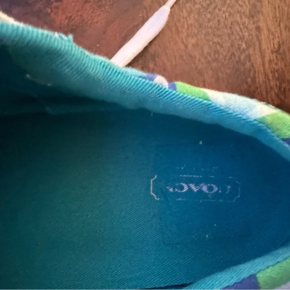 Coach Teal and Lime Sneakers - Picture 5 of 9